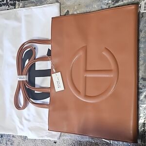 Telfar Large Tan Shopping Bag